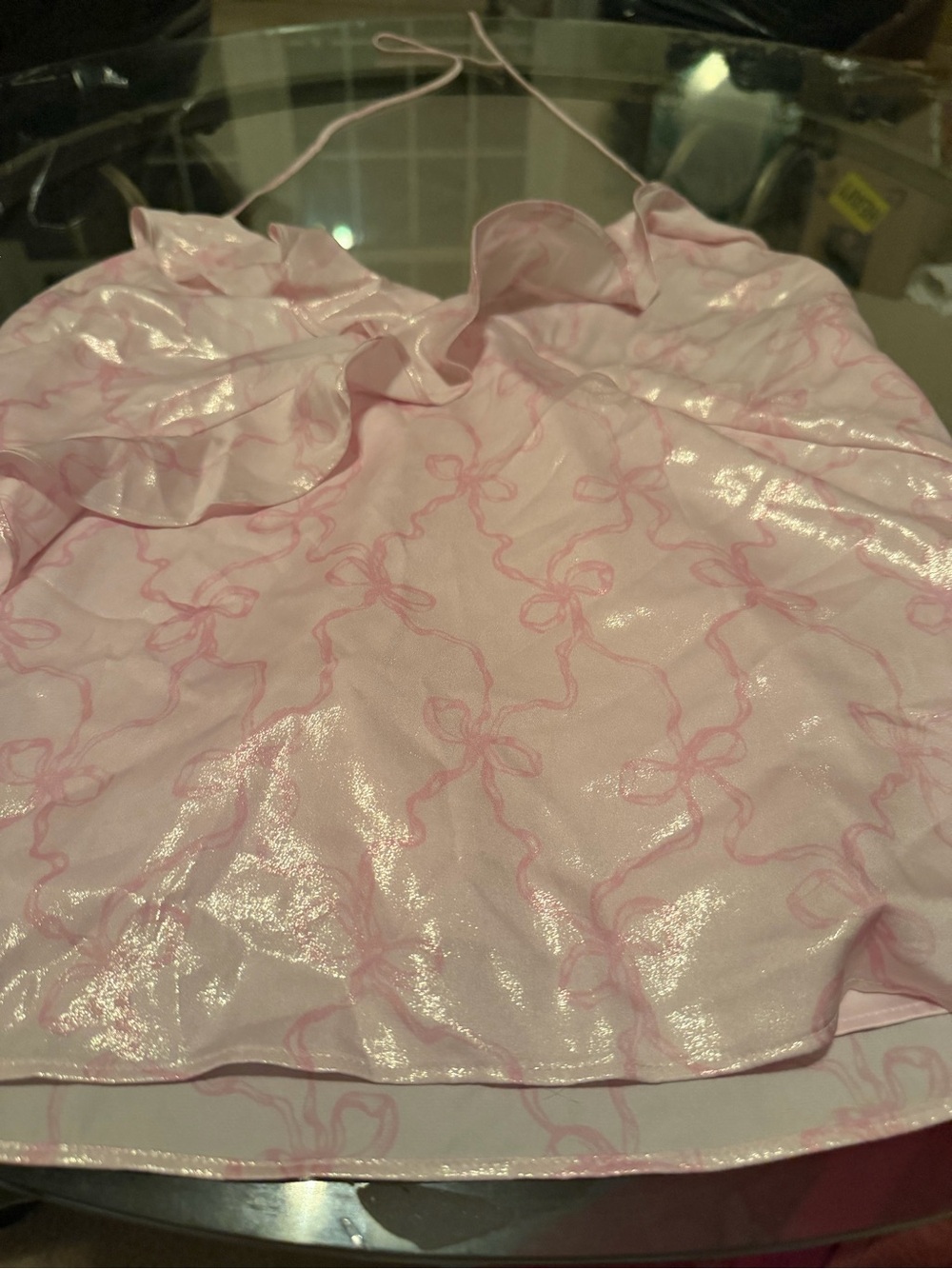 Loveshackfancy x Pink Halter Tank Top